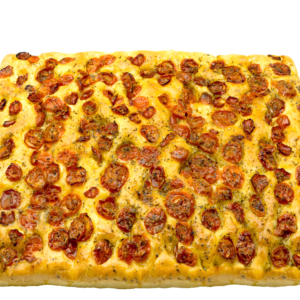 FOCACCIA ARTIGIANALE CON POMODORINI