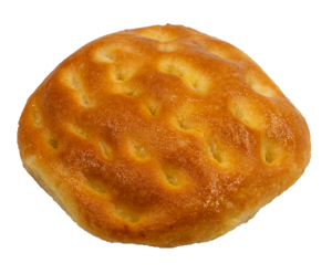 FOCACCIA ARTIGIANALE TONDA CON OLIO EXTRA VERGINE DI OLIVA E SALE